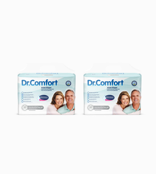 Dr.Comfort Yetişkin Bel Bağlamalı Hasta Bezi Ekstra Large 30'lu 2 paket 60 adet