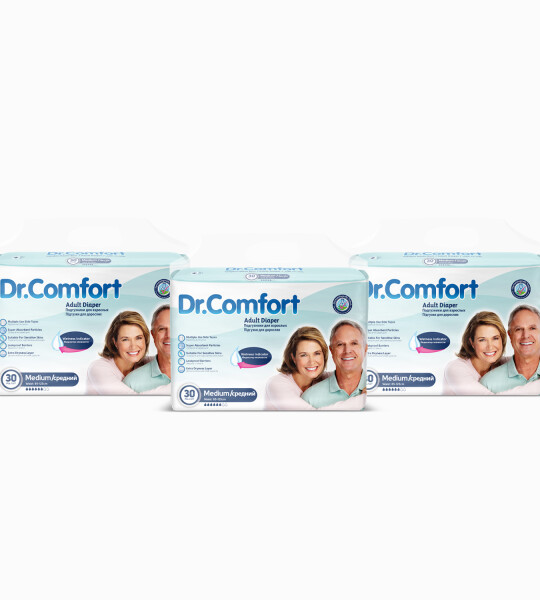 Dr.Comfort Yetişkin Bel Bağlamalı Hasta Bezi Medium 30'lu 3 paket 90 adet