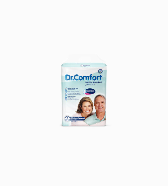 Dr.Comfort Yetişkin Bel Bağlamalı Hasta Bezi Medium 8'li 1 paket 8 adet