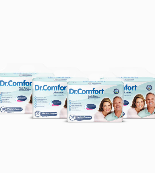 Dr.Comfort Yetişkin Bel Bağlamalı Hasta Bezi Medium 30'lu 4 paket 120 adet