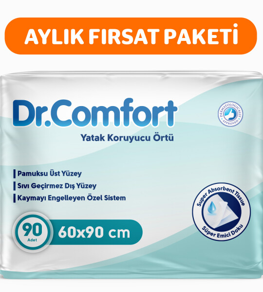 Dr Comfort 60x90 Yatak Koruyucu Örtü 30'lu 3 Paket 90 Adet