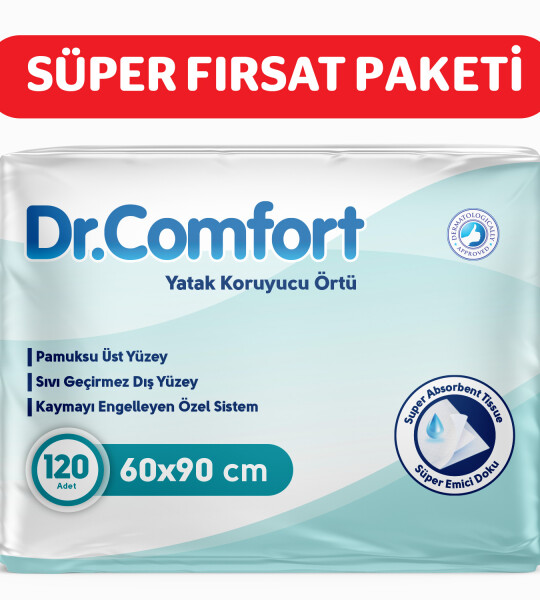 Dr Comfort 60x90 Yatak Koruyucu Örtü 30'lu 4 Paket 120 Adet