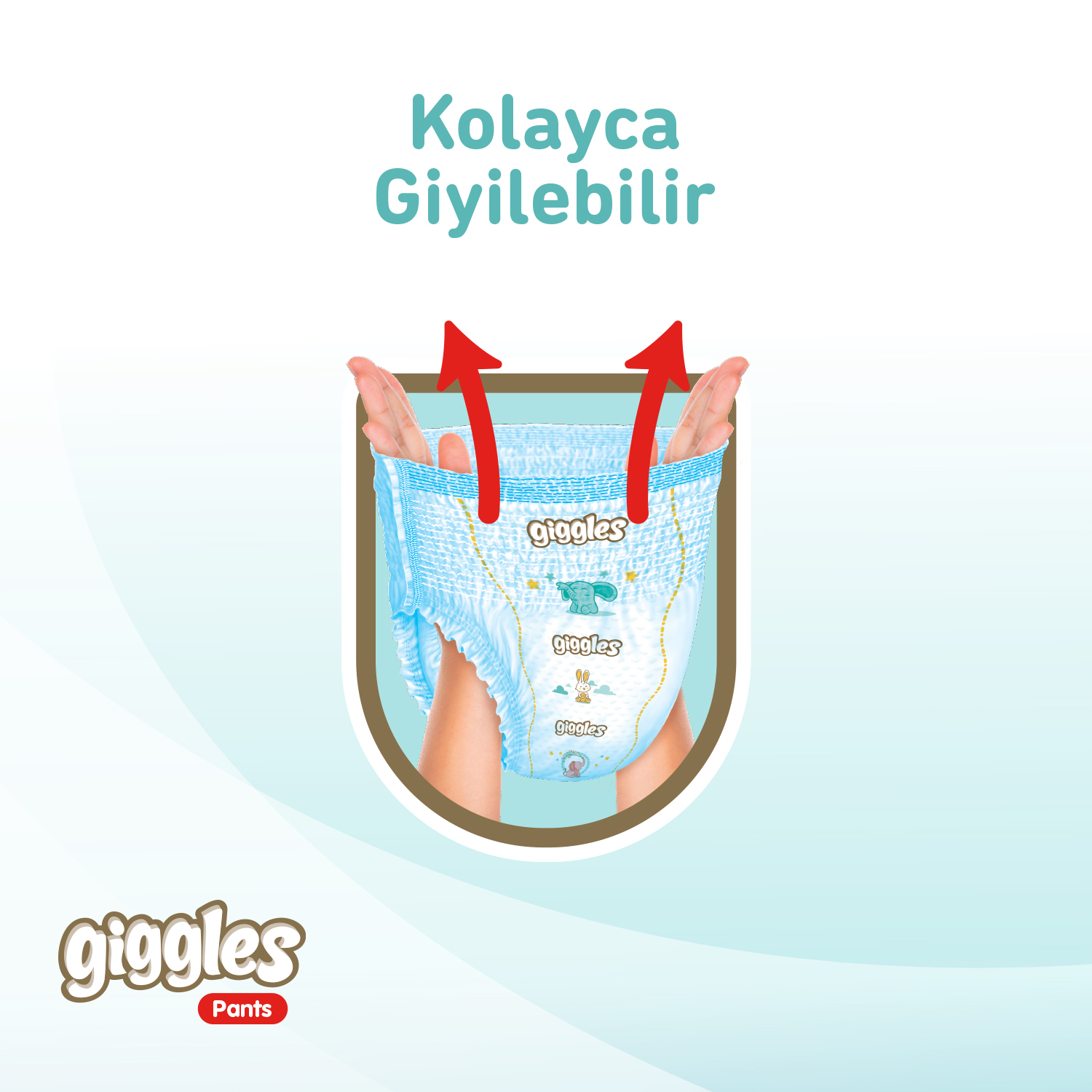 Giggles Pants Külotlu Bebek Bezi 4 Numara Maxi 150 Adet