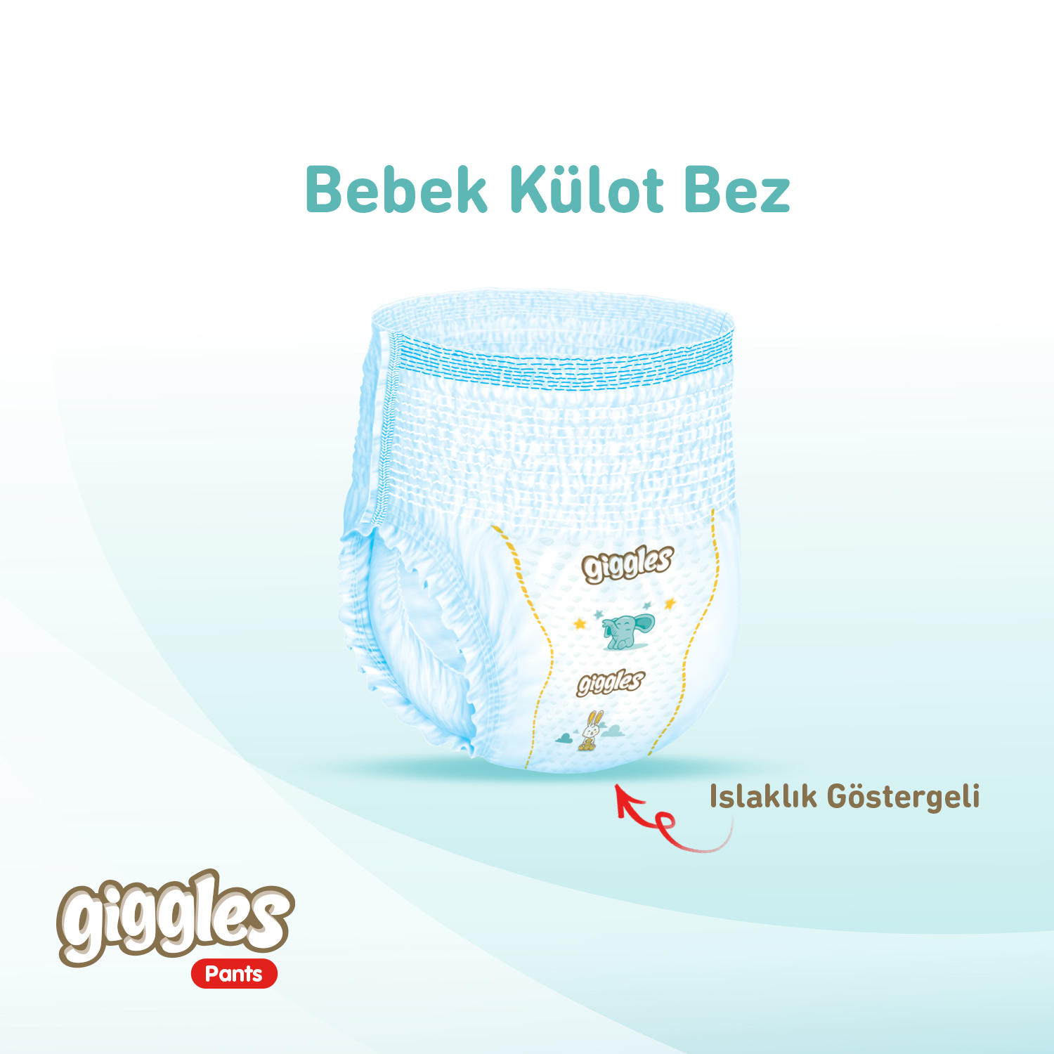 Giggles Pants Külotlu Bebek Bezi 4 Numara Maxi 150 Adet