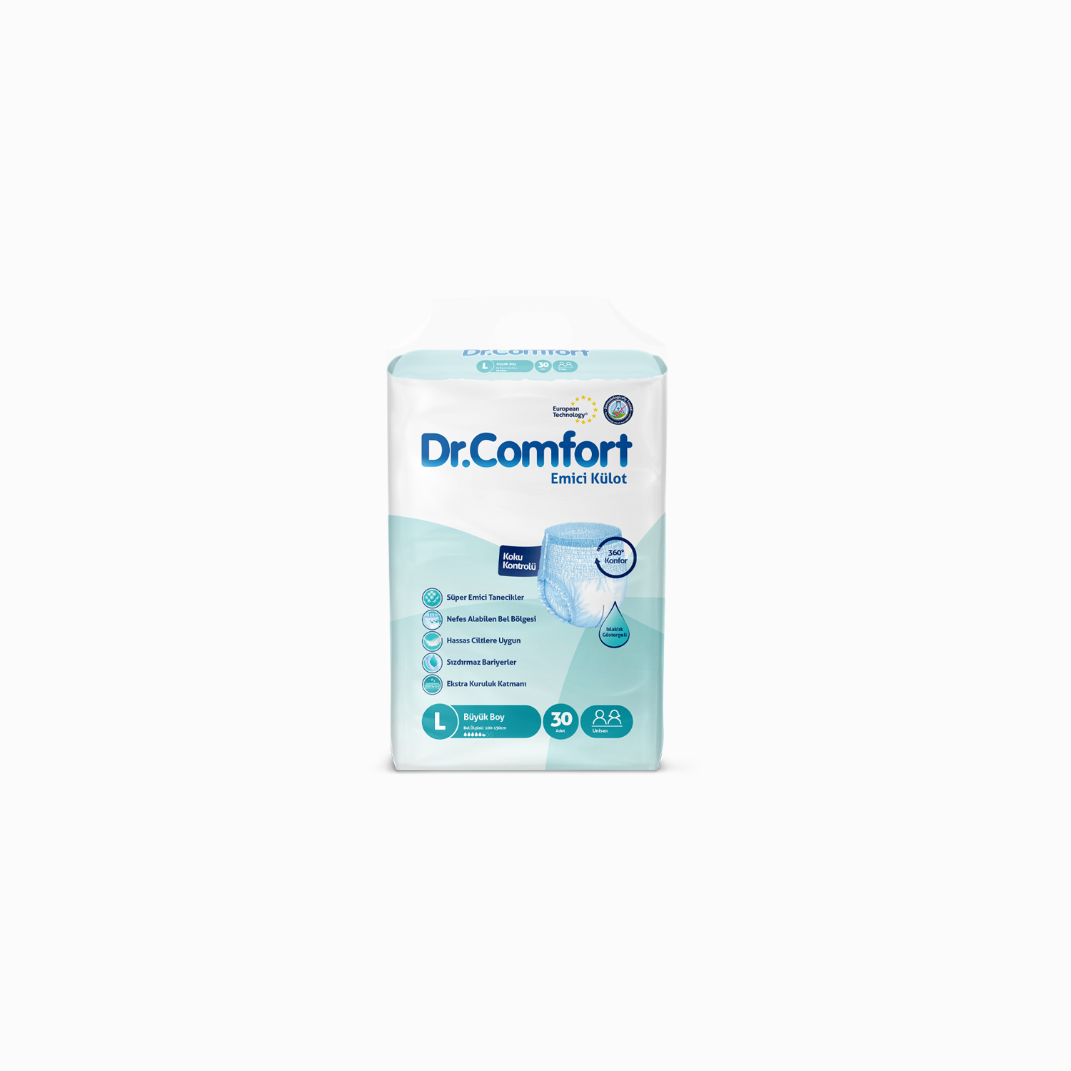 Dr.Comfort Yetişkin Emici Külot Large 30'lu 1 paket 30 adet