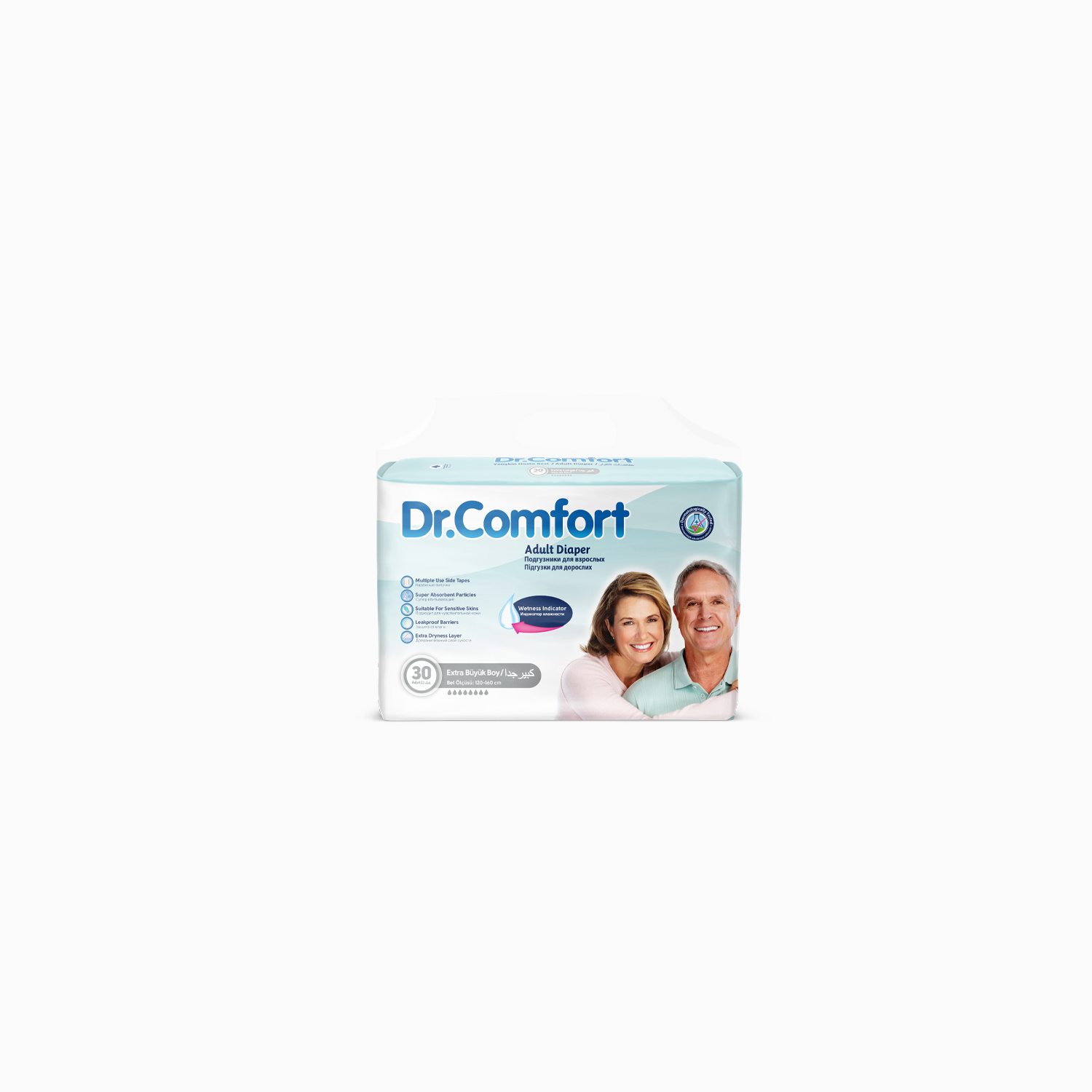 Dr.Comfort Yetişkin Bel Bağlamalı Hasta Bezi Ekstra Large 30'lu 1 paket 30 adet