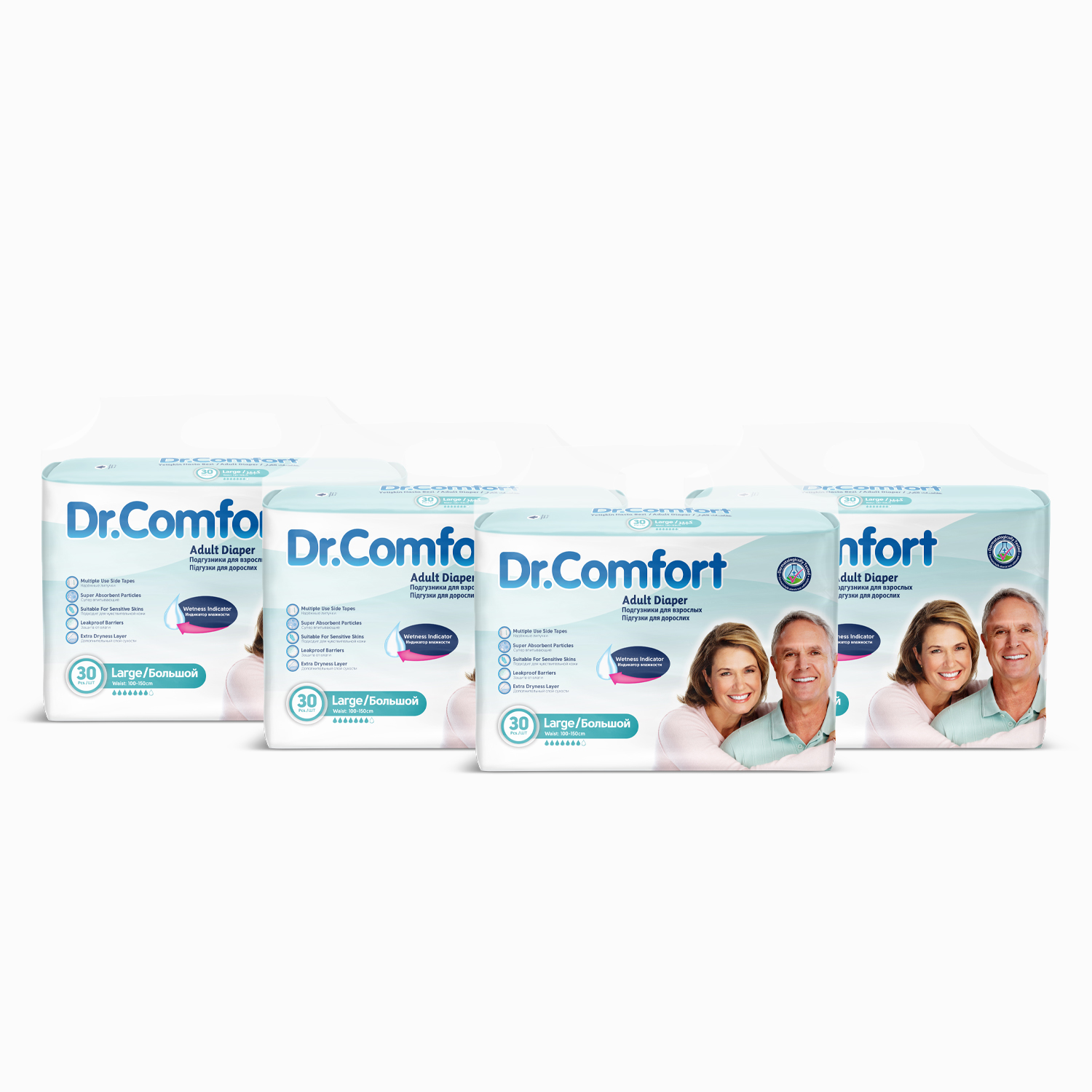 Dr.Comfort Yetişkin Bel Bağlamalı Hasta Bezi Large 30'lu 4 paket 120 adet