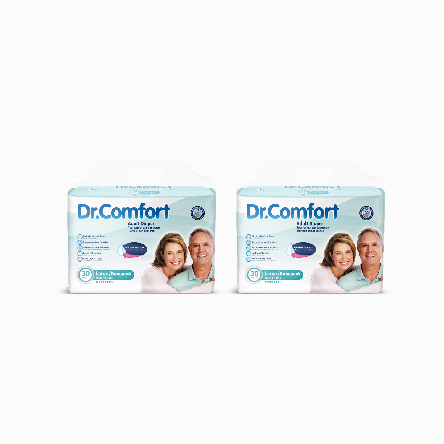 Dr.Comfort Yetişkin Bel Bağlamalı Hasta Bezi Large 30'lu 2 paket 60 adet