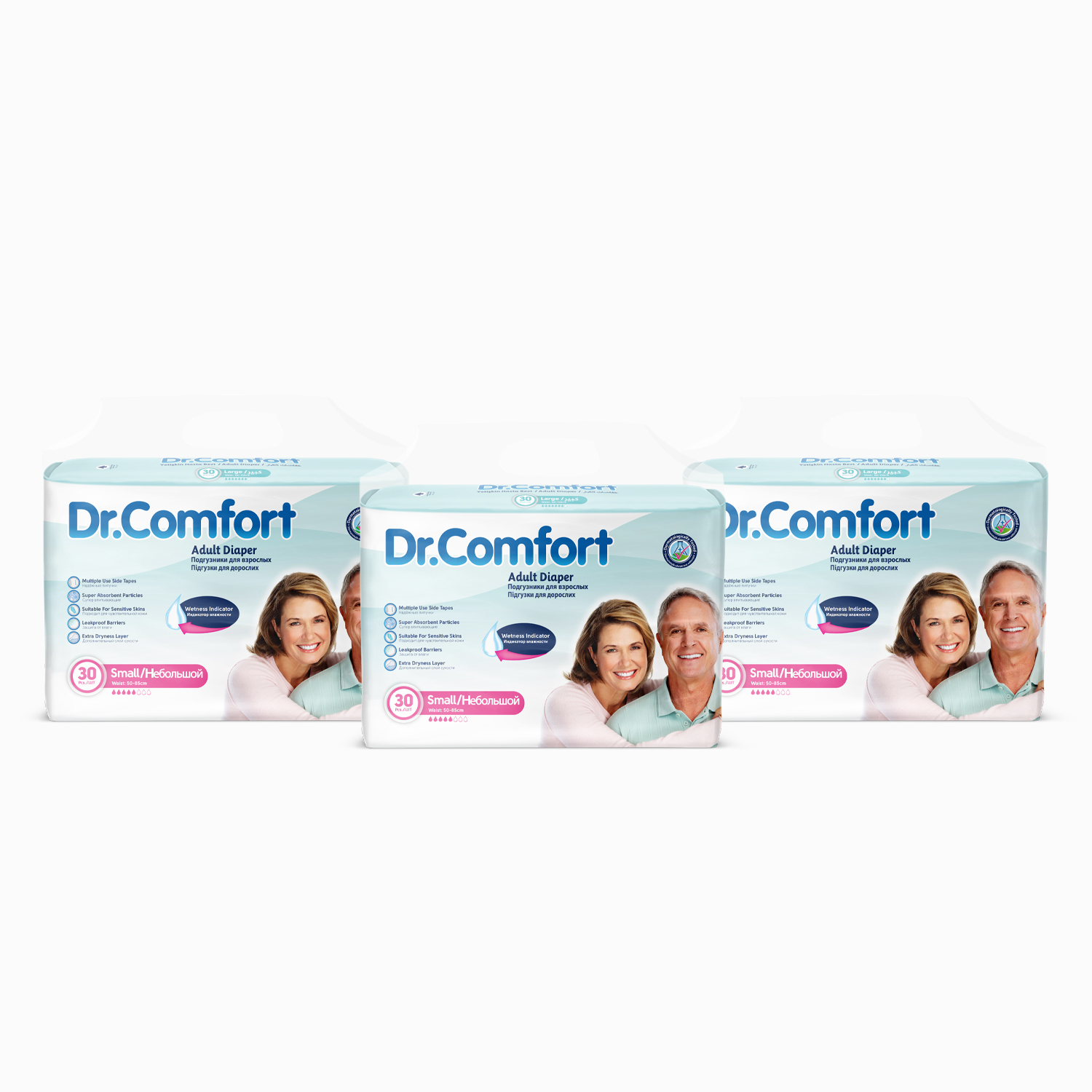 Dr.Comfort Yetişkin Bel Bağlamalı Hasta Bezi Small 30'lu 3 paket 90 adet