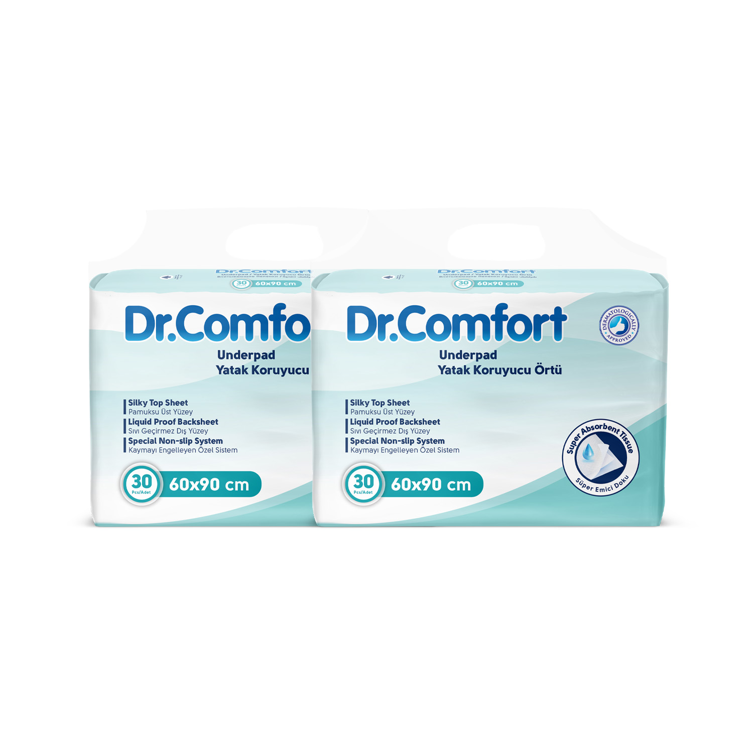 Dr Comfort 60x90 Yatak Koruyucu Örtü 30'lu 2 Paket 60 Adet