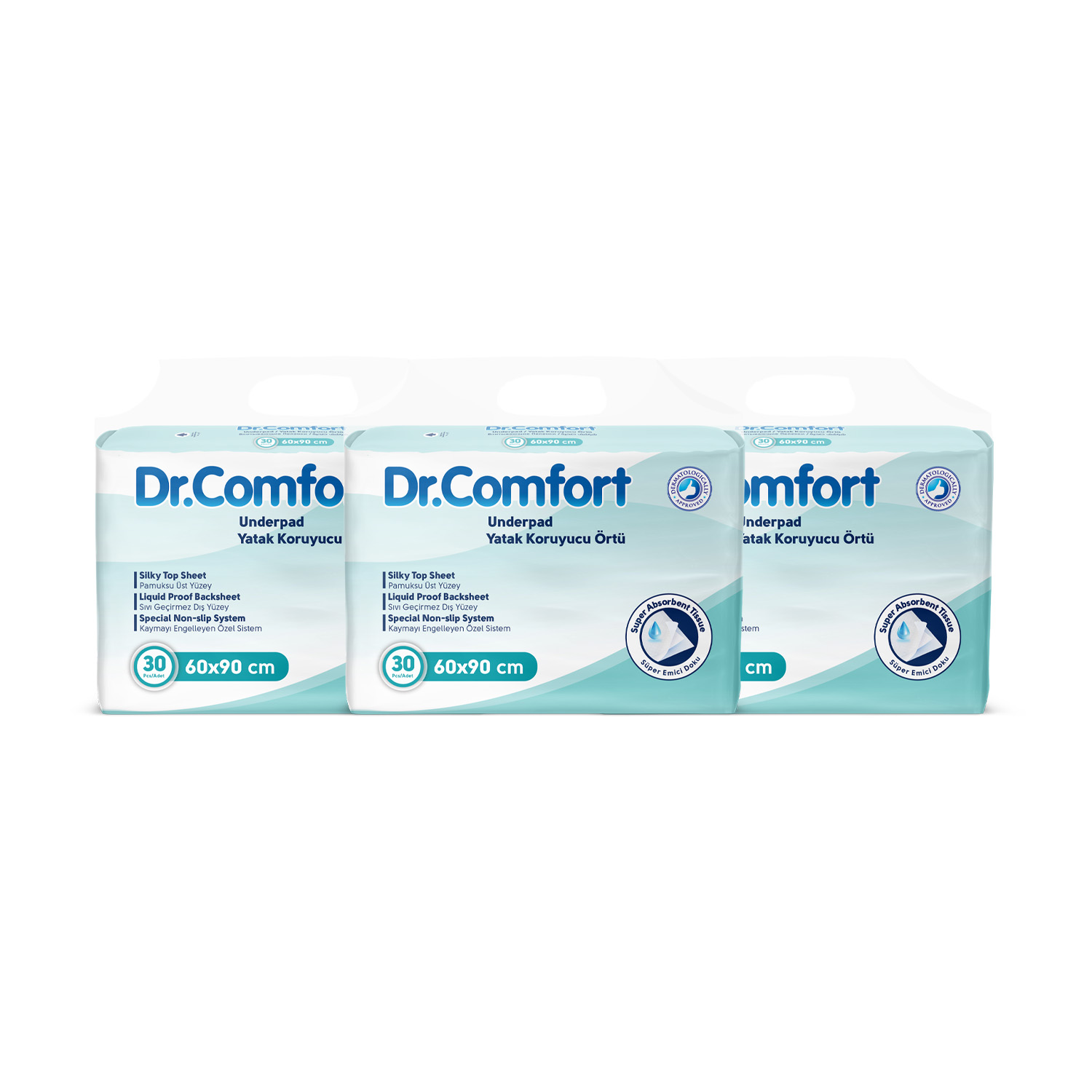 Dr Comfort 60x90 Yatak Koruyucu Örtü 30'lu 3 Paket 90 Adet