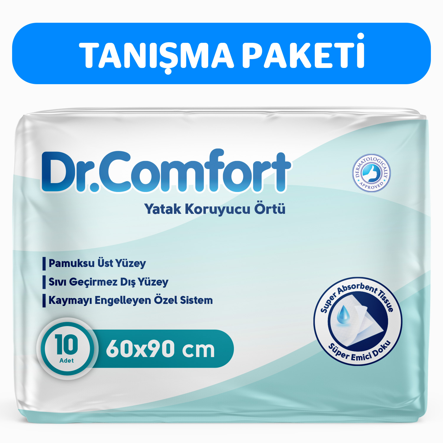 Dr Comfort 60x90 Yatak Koruyucu Örtü 10'lu 1 Paket 10 Adet